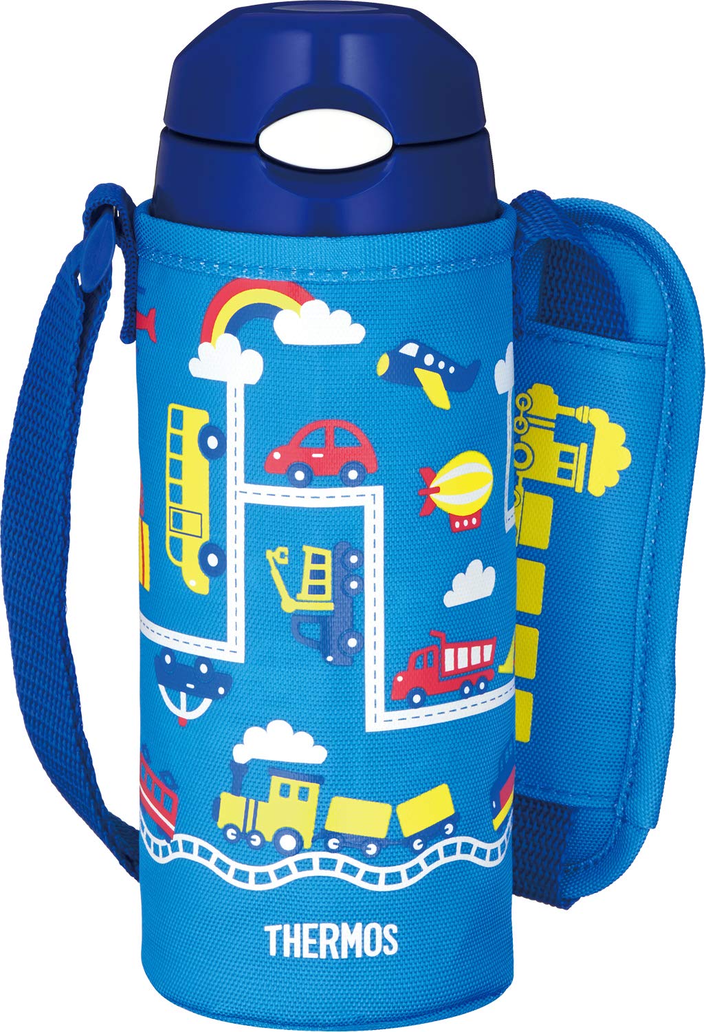 Thermos FHL - 402F BL - N Navy Blue 400ml Vacuum Insulated Cold Storage Bottle