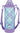 Thermos FHT - 1500F PL - CH 1.5L Vacuum Insulated Purple Check Sports Bottle