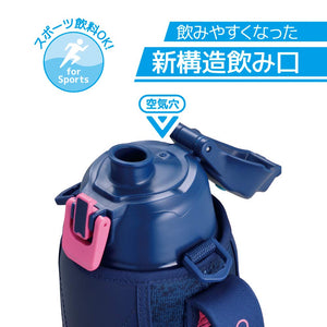 Thermos Fht - 1501F Nv - P 1.5L Navy Pink Vacuum Insulated Sports Bottle For Cold Storage