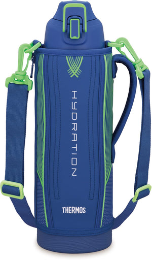 Thermos Fht - 1502F 1.5L Blue Green Cold Storage Vacuum Insulated Sports Bottle