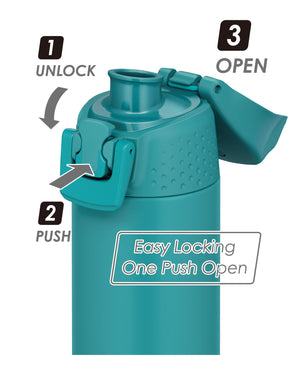 Thermos Fjr - 500 Tqs - Vacuum Insulated 0.5L Sports Bottle Turquoise Cold Storage Only