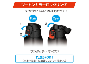 Thermos FJS - 1000F BKOR Insulated Sports Bottle, 33.8 oz (1 L), Black Orange