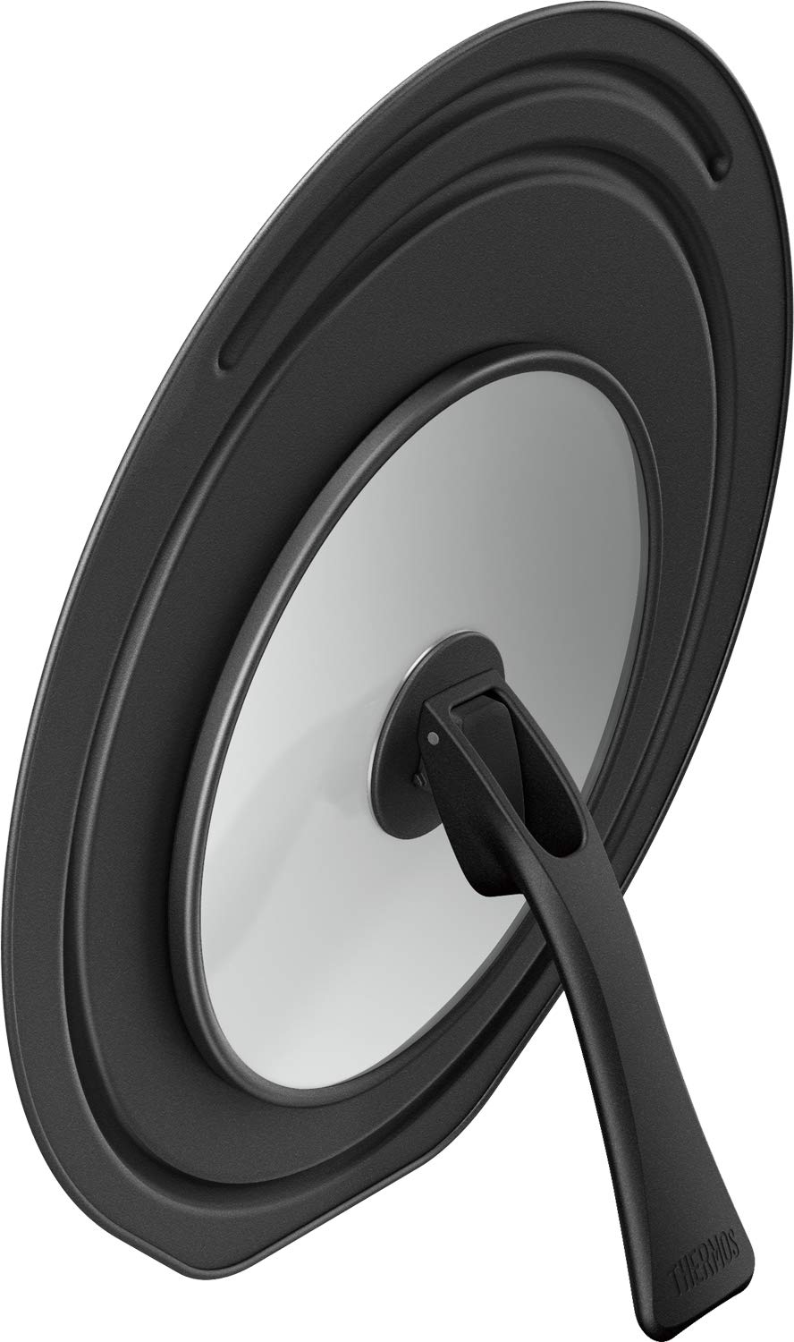 Thermos Japan Folding Stand Frying Pan Lid 26/28Cm Black Kld - 001 Bk