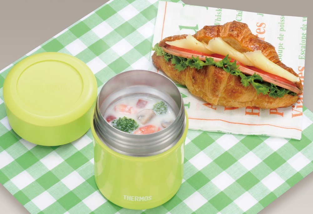 Thermos Japan Vacuum Insulated Food Container 0.3L Leaf Jbj - 301
