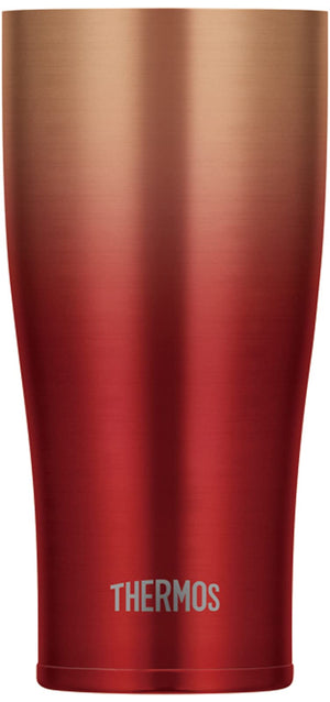 Thermos Japan Vacuum Insulated Tumbler 420Ml Red Gold Jde - 421Ltd Rgd