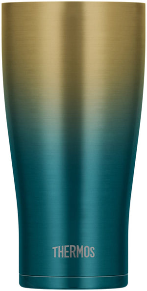 Thermos Japan Vacuum Insulated Tumbler 600Ml Blue Gold Jde - 601Ltd Blgd