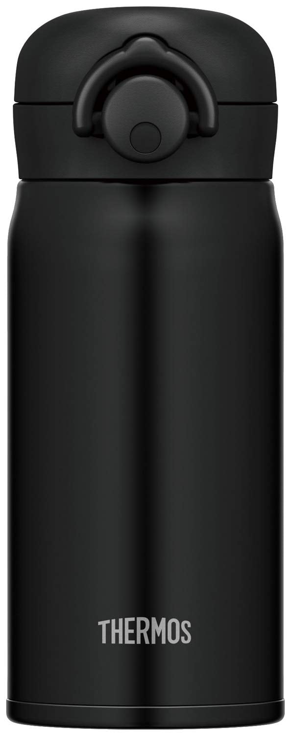 Thermos Japan Vacuum Insulated Water Bottle 350Ml Matte Black Jnr - 351 Mtbk