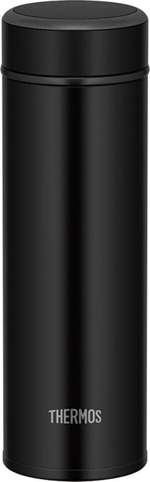 Thermos Japan Vacuum Insulated Water Bottle 350Ml Matte Black Jog - 350 Mtbk