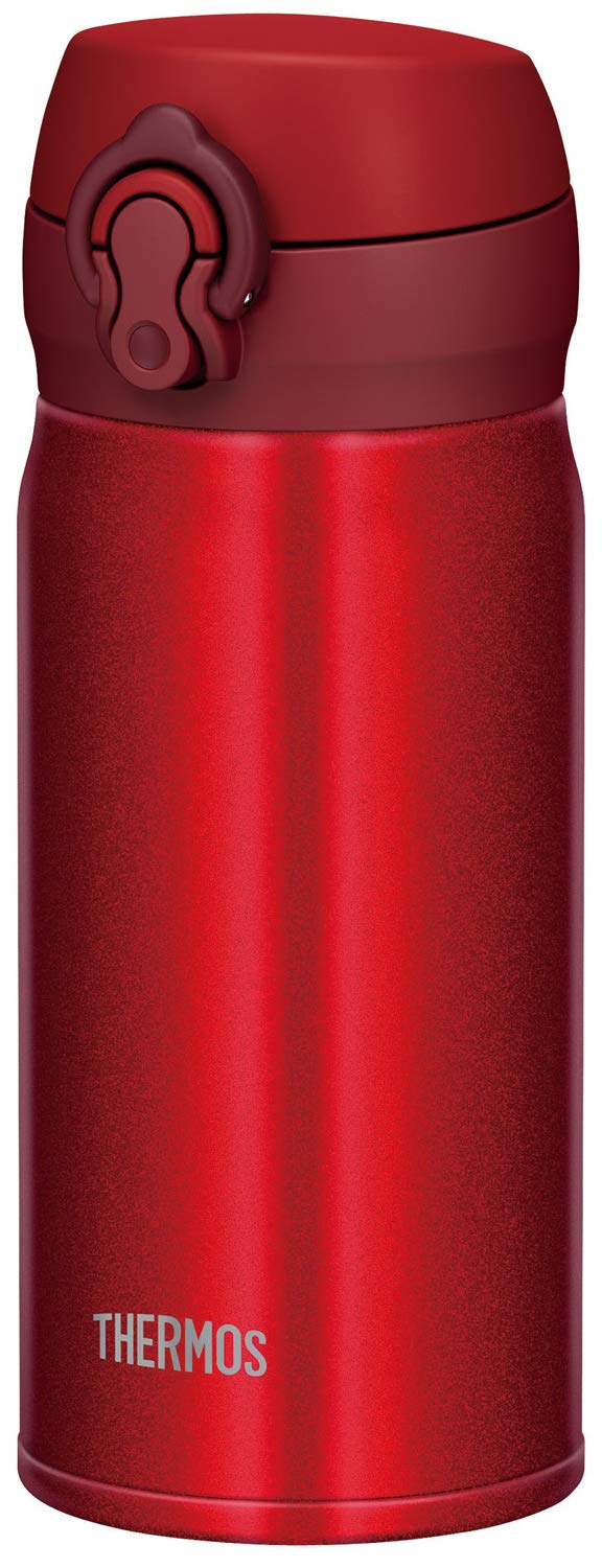 Thermos Japan Vacuum Insulated Water Bottle 350Ml Metallic Red Jnl - 354 Mtr