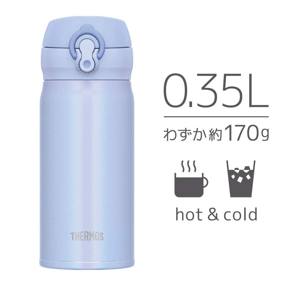 Thermos Japan Vacuum Insulated Water Bottle 350Ml Powder Blue Jnl - 354 Pwb