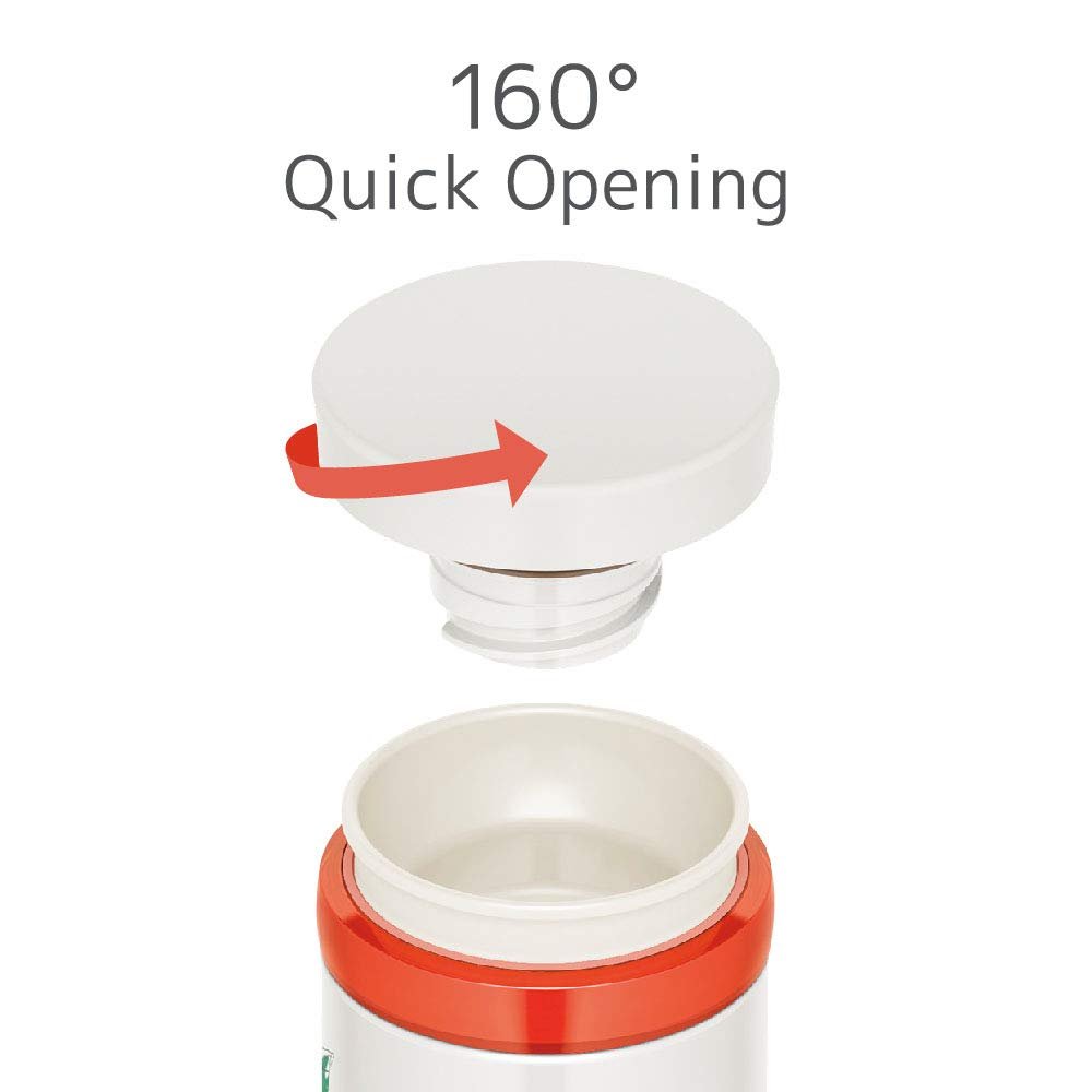 Thermos Japan Vacuum Insulated Water Bottle 500Ml Orange White Jno - 502G Orwh