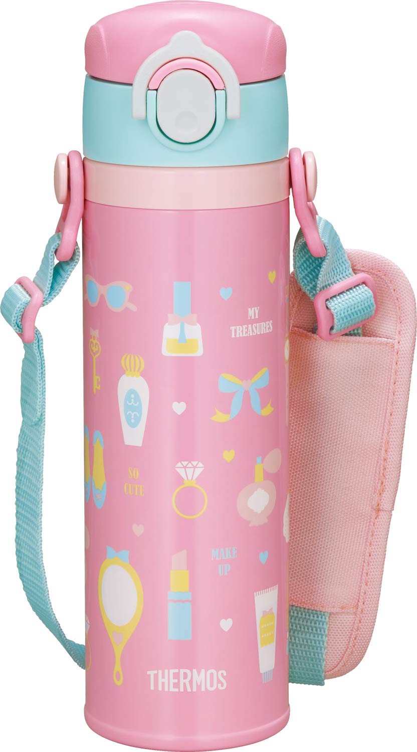 Thermos Japan Water Bottle Vacuum Insulated Kids Mobile Mug 500Ml Pink Joi - 500P