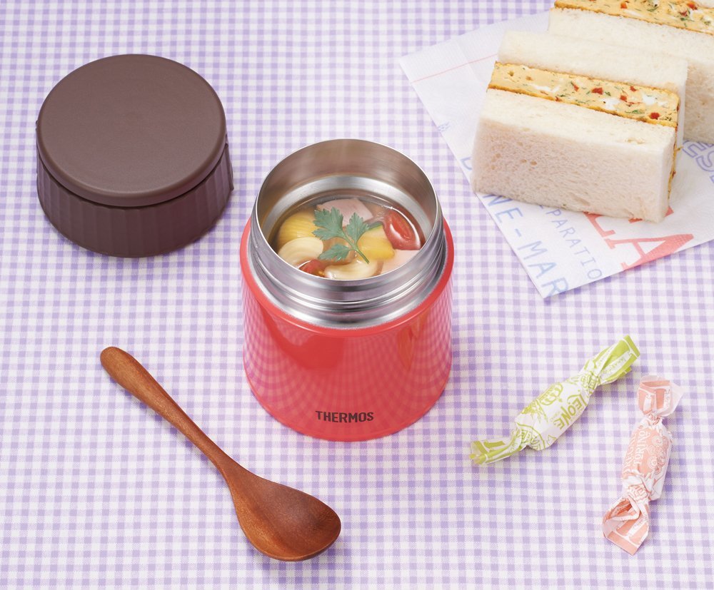 Thermos Jbq - 300 Pch Vacuum Insulated Soup Jar 300Ml Japan Peach