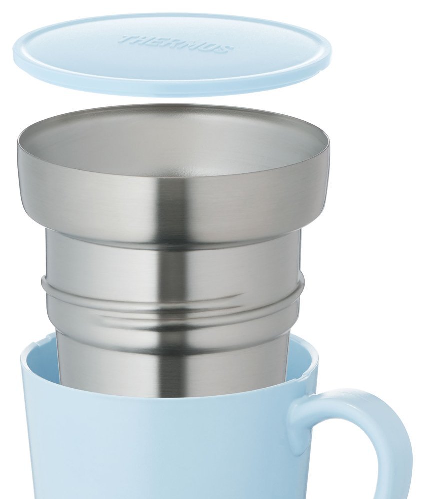 Thermos JDC - 351LB Light Blue Insulated Mug 350ml Capacity
