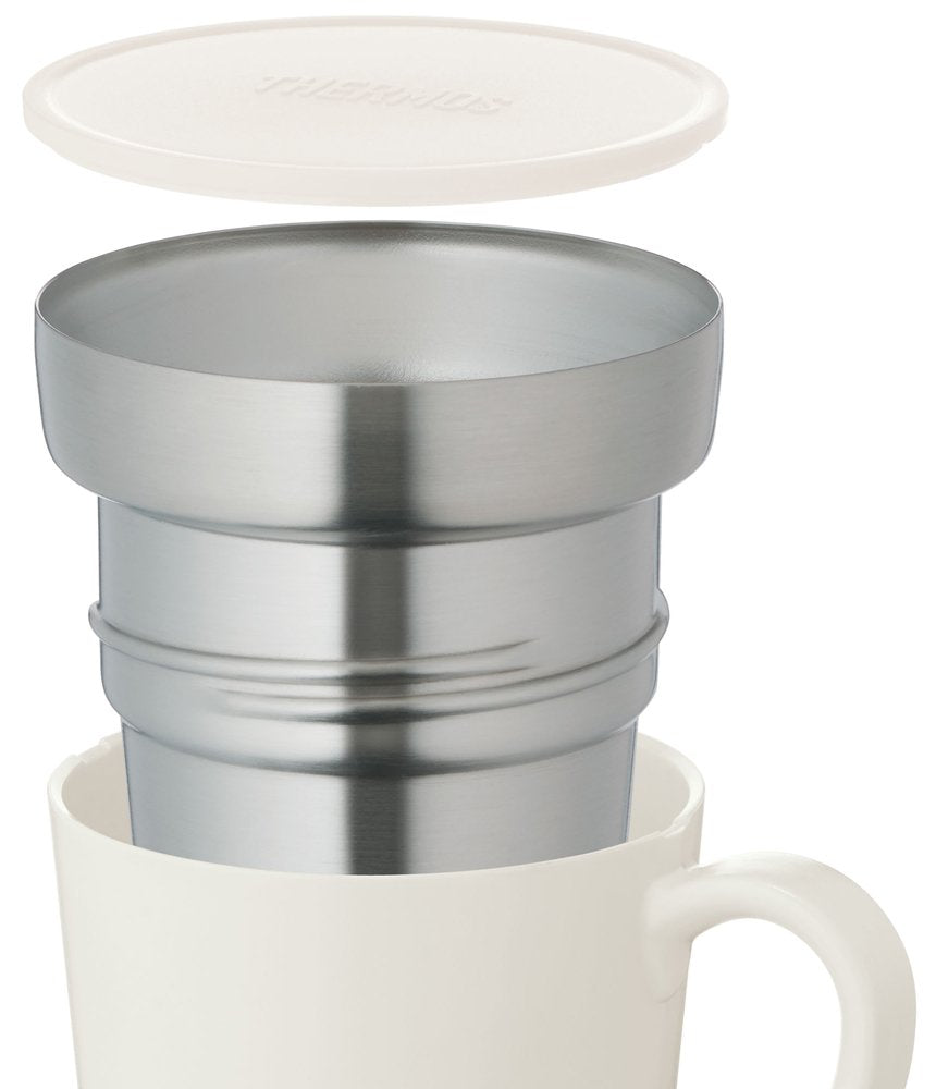 Thermos JDC - 351WH 350ml White Insulated Mug for Hot and Cold Beverages