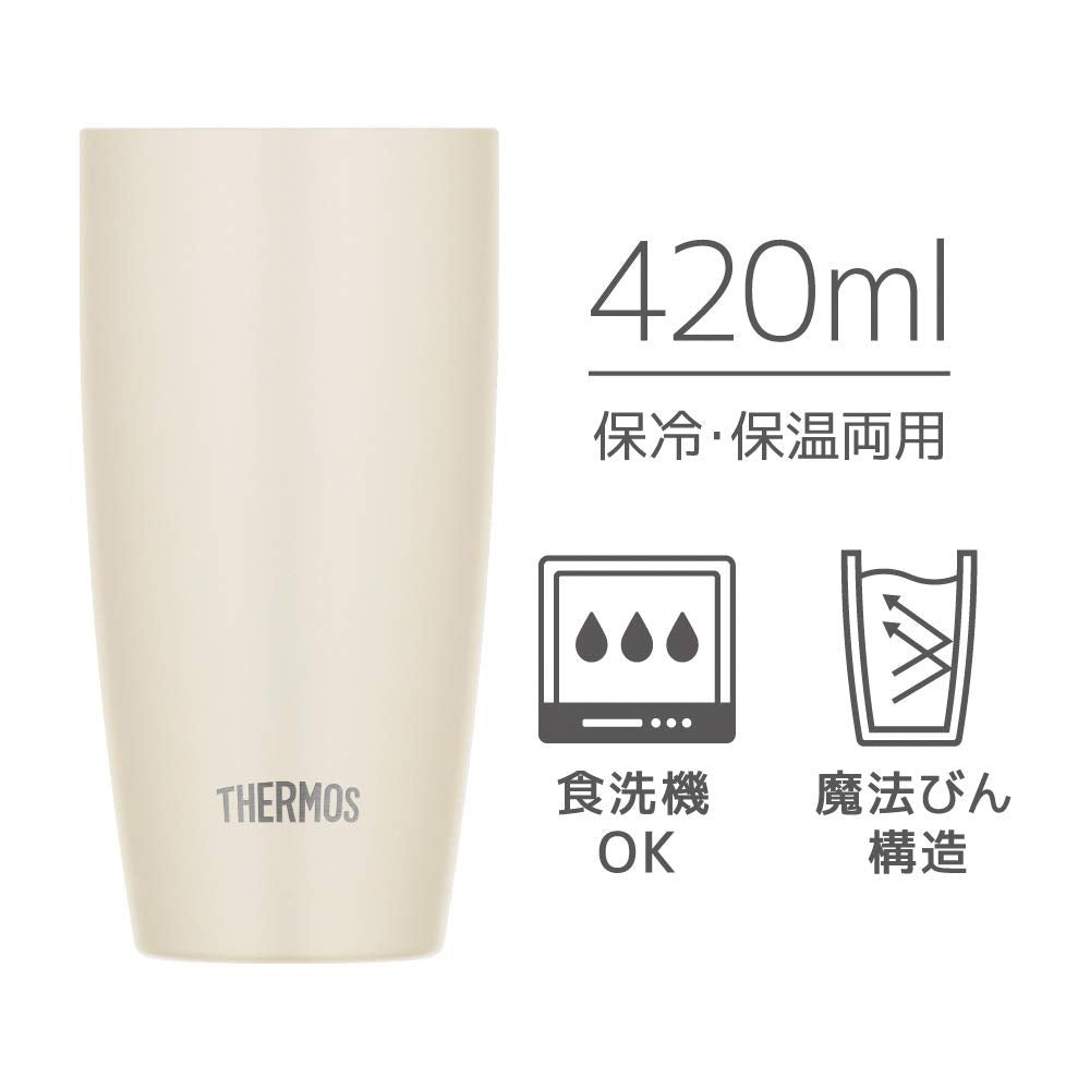 Thermos JDM - 420 WH 420ml White Vacuum Insulated Tumbler