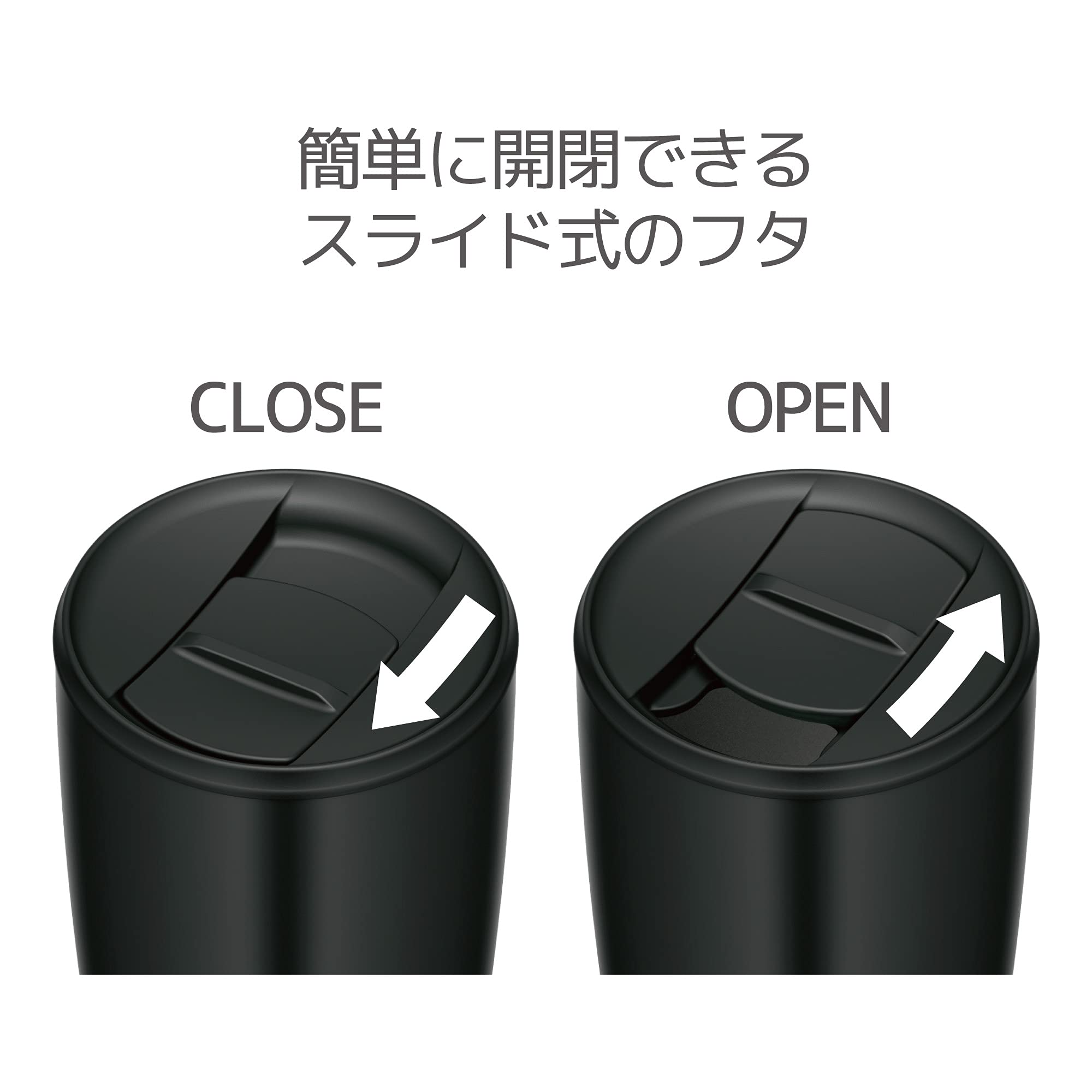 Thermos Jdp - 400 Bk 400Ml Vacuum Insulated Black Tumbler with Lid