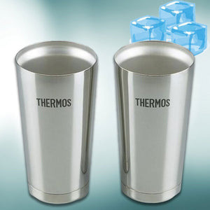 Thermos Jmo - Gp2 Vacuum Insulated 400ml Tumbler Set of 2 Silver