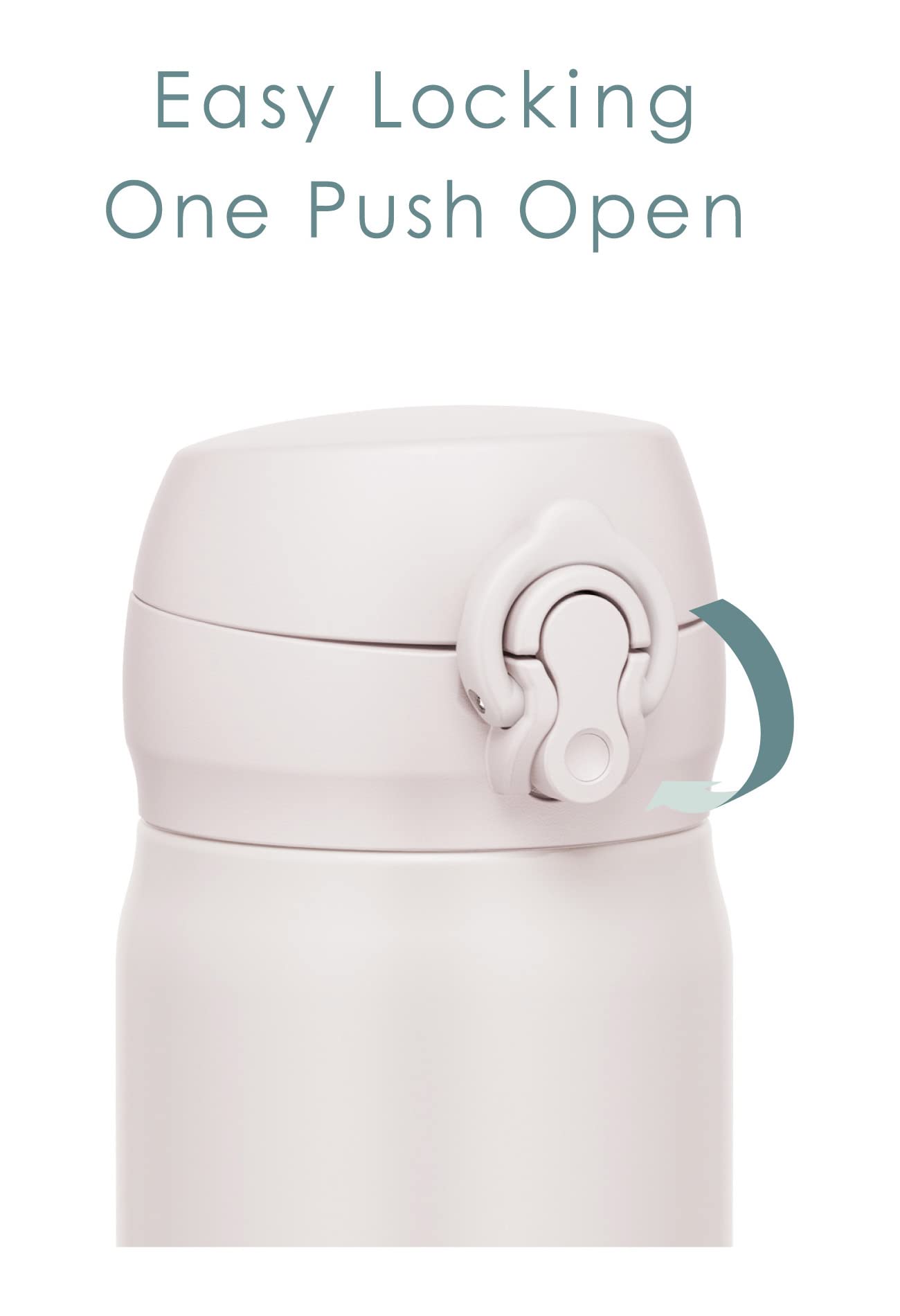 Thermos JNL - 506 ASWH 500ml Stainless Steel Water Bottle Vacuum Insulated Lightweight Easy Clean - Ash White