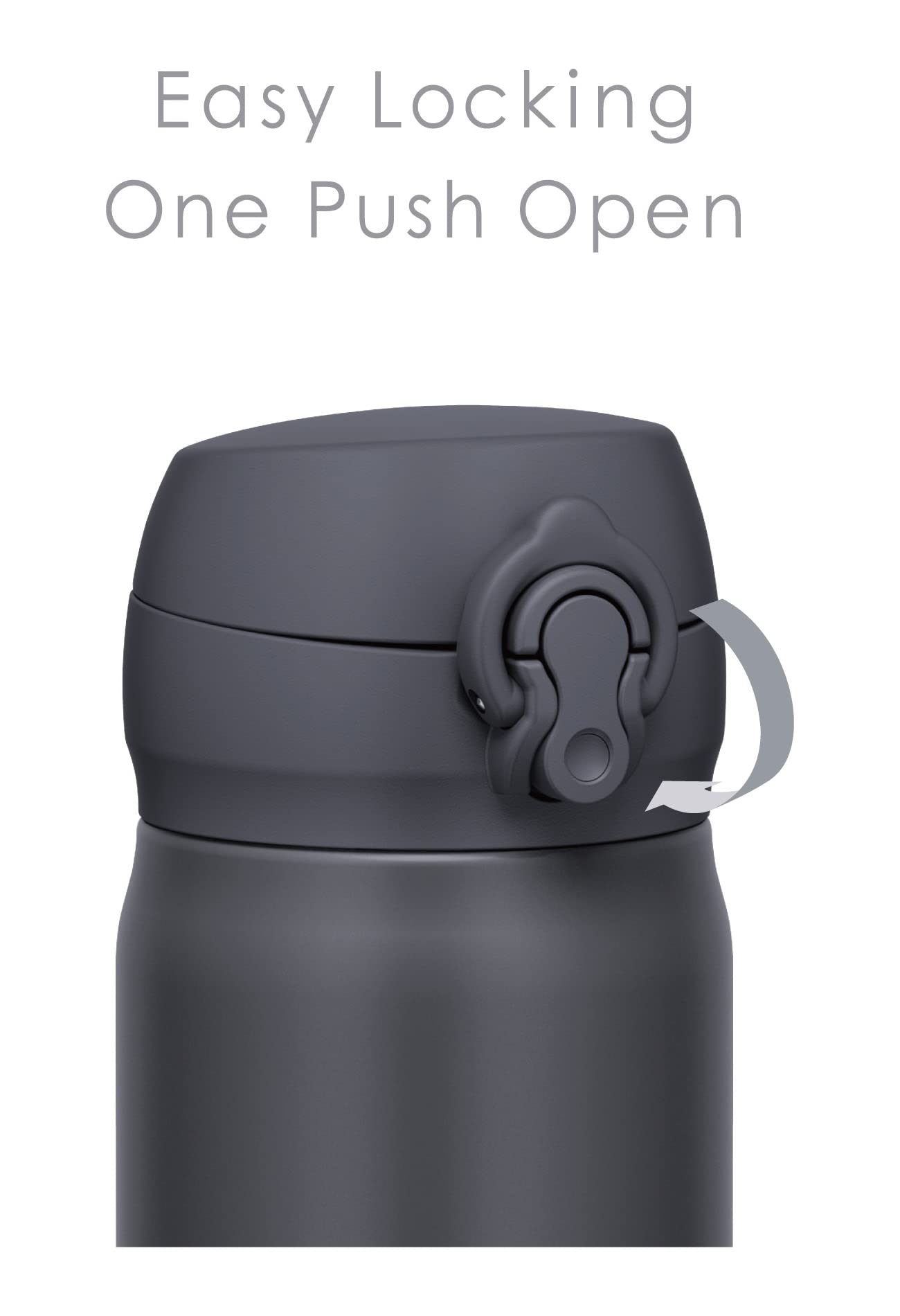 Thermos JNL - 506 SMB Vacuum Insulated Stainless Steel Water Bottle 500ml - Smoke Black