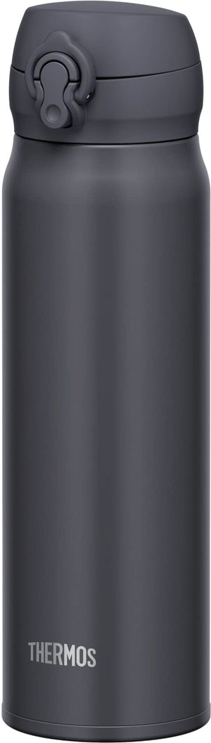 Thermos JNL - 606 SMB Stainless Steel Water Bottle 600ml Vacuum Insulated Easy - to - Clean Lightweight Smoke Black