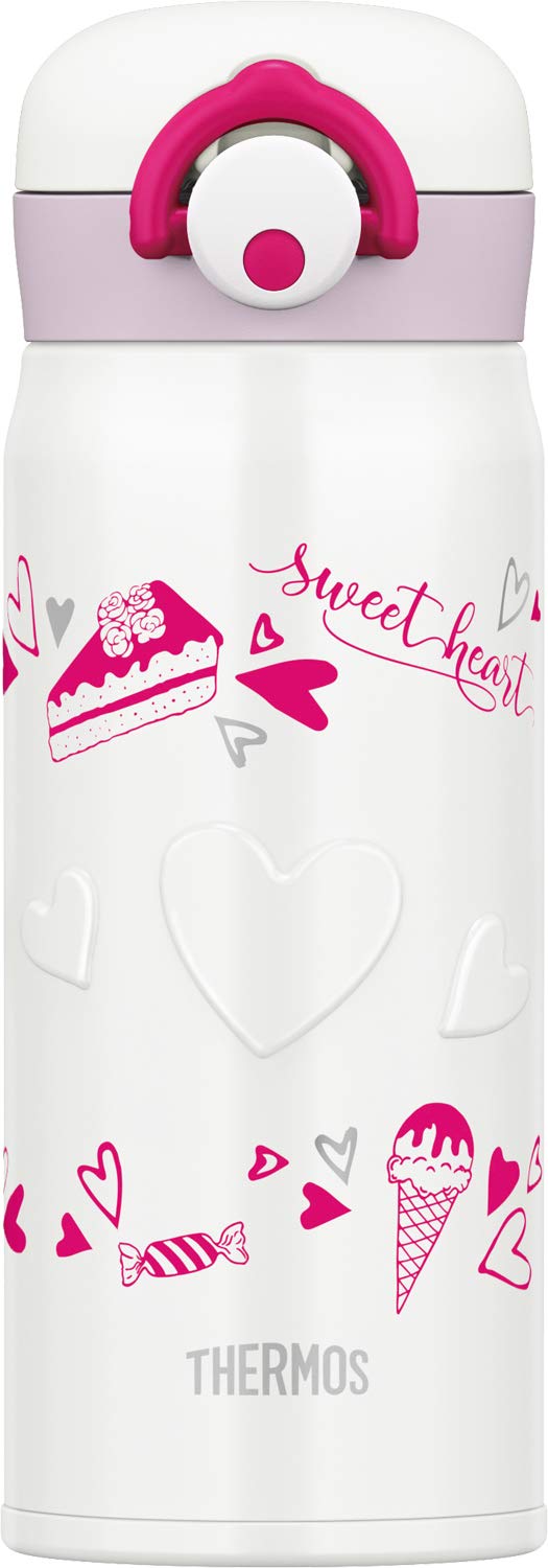 Thermos Jnr - 400 Wh Vacuum Insulated Water Bottle 400Ml Japan White