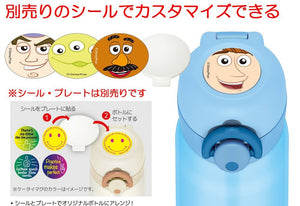 Thermos Jnr - 500 Light Blue Vacuum Insulated Water Bottle 500Ml [One Touch Open] Japan