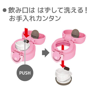 Thermos Jnr - 601 P Pink Vacuum Insulated 600ml Portable Water Bottle Mug