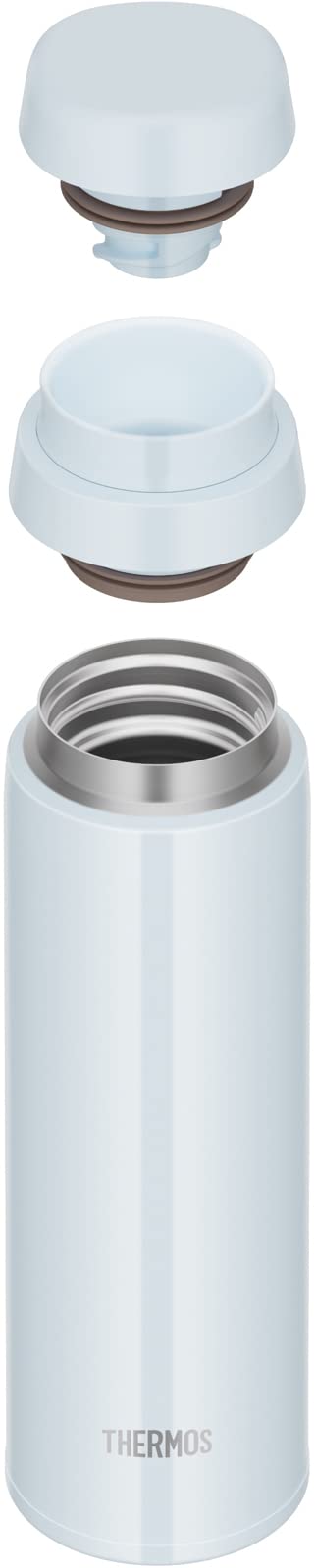 Thermos JOR - 350 WHGY 350ml Vacuum Insulated Water Bottle Dishwasher Safe White Gray