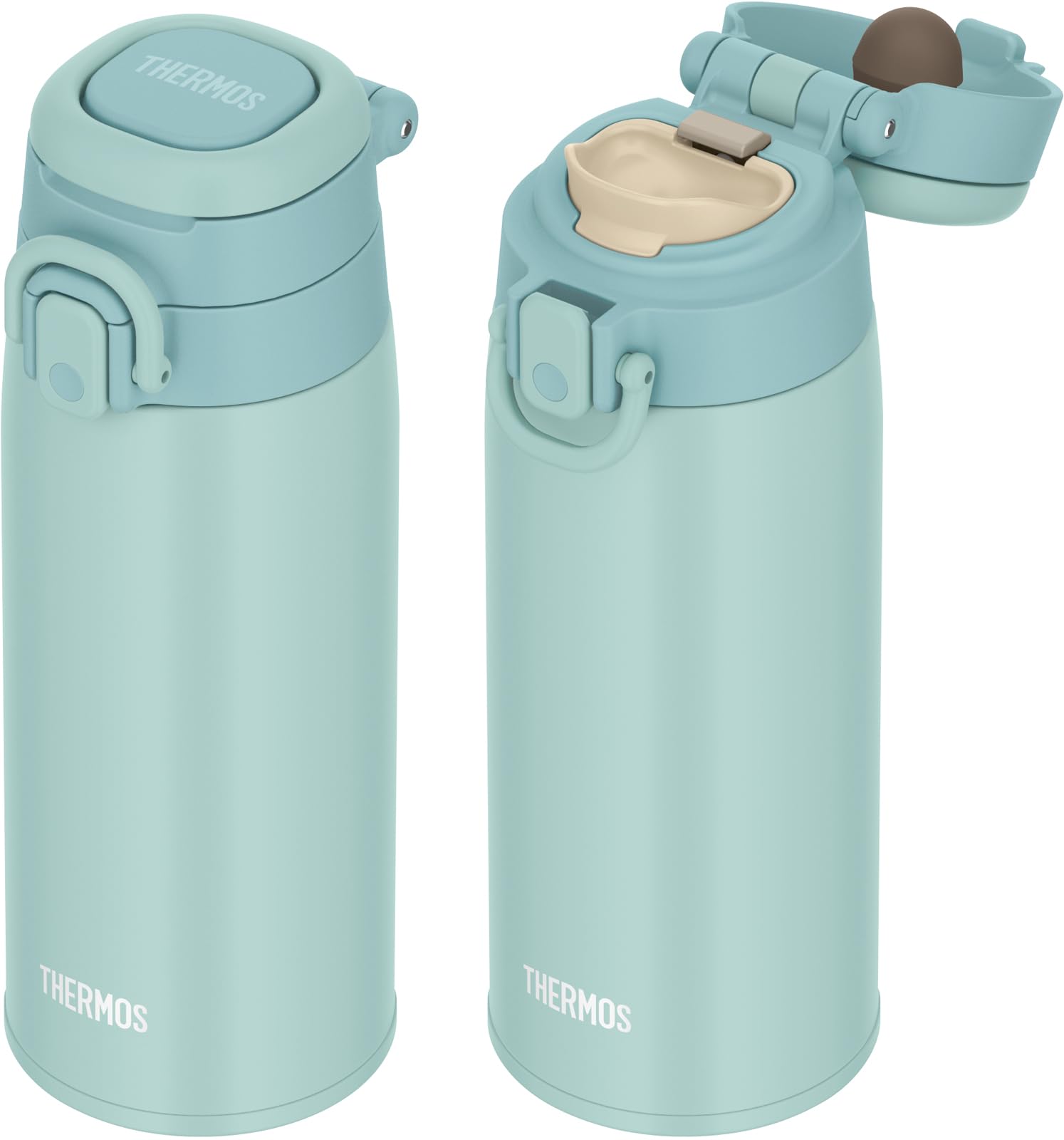Thermos JOS - 550 MBL 550ml Vacuum Insulated Portable Mint Blue Mug with Carry Loop
