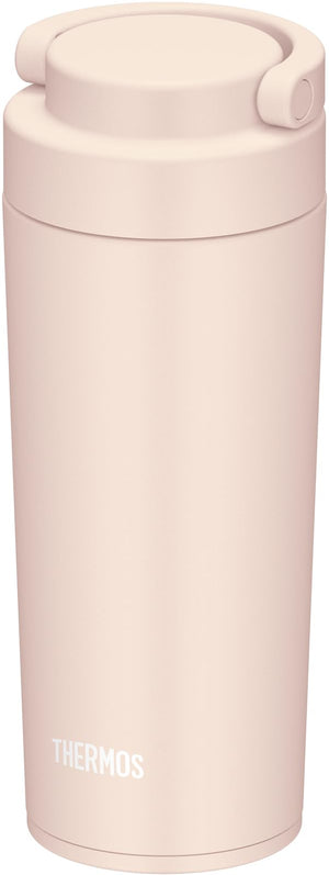 Thermos Jov - 420 Bep 420ml Vacuum Insulated Water Bottle Beige Pink with Carry Handle Dishwasher Safe Model