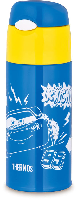 Thermos Kids Red Water Bottle 400ml Vacuum Insulated Straw FHL - 403FDS R for School