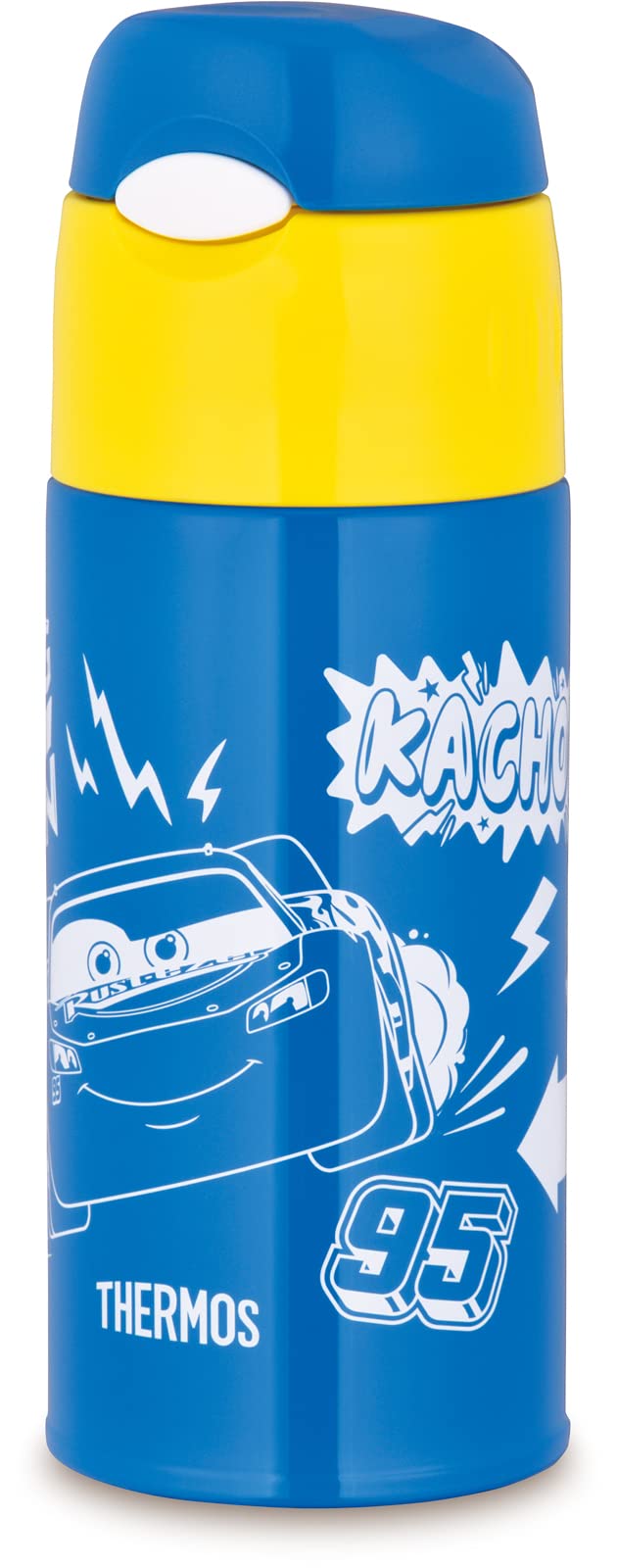 Thermos Kids Red Water Bottle 400ml Vacuum Insulated Straw FHL - 403FDS R for School