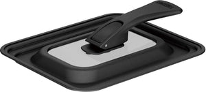 Thermos Kli - 001 Bk 13/15Cm Compatible Black Folding Stand Type Egg Fried Pan Lid