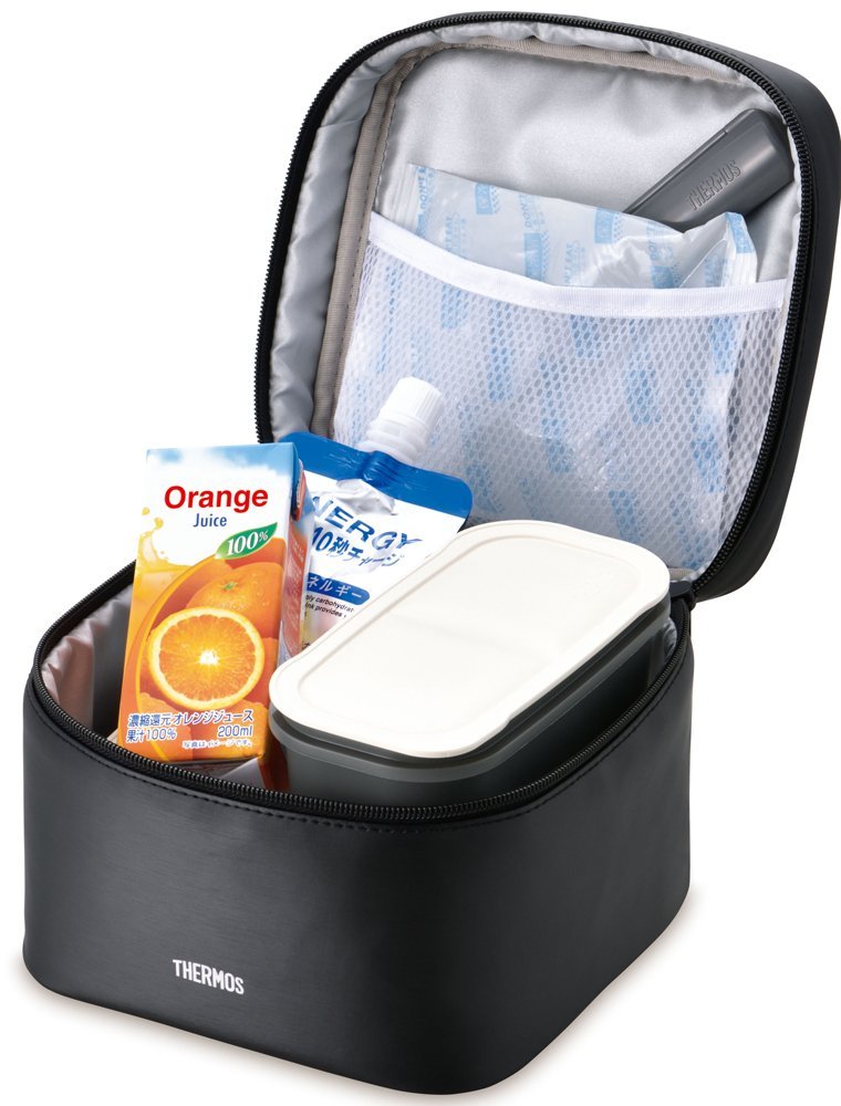 Thermos Large Capacity 2 Tier Fresh Lunch Box Black 1.8L - Djf - 1800 Bk