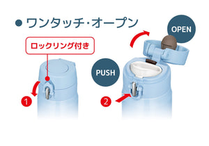 Thermos Light Blue 500ml Vacuum Insulated Portable Mug Joh - 500 Lb