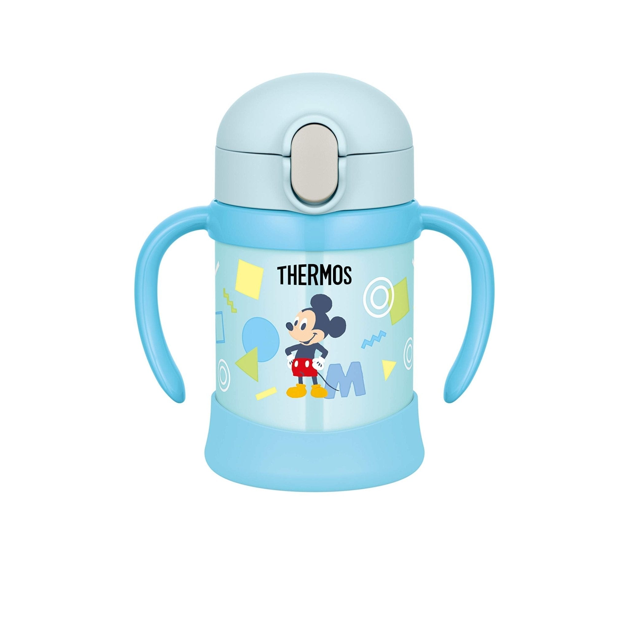 Thermos Mickey Baby Straw Mug Vacuum Flask 250ml Blue - Fjl - 250Ds