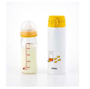 Thermos Miffy Jnx - 501B Stainless Steel Milk Preparation Bottle Yellow White 500ml
