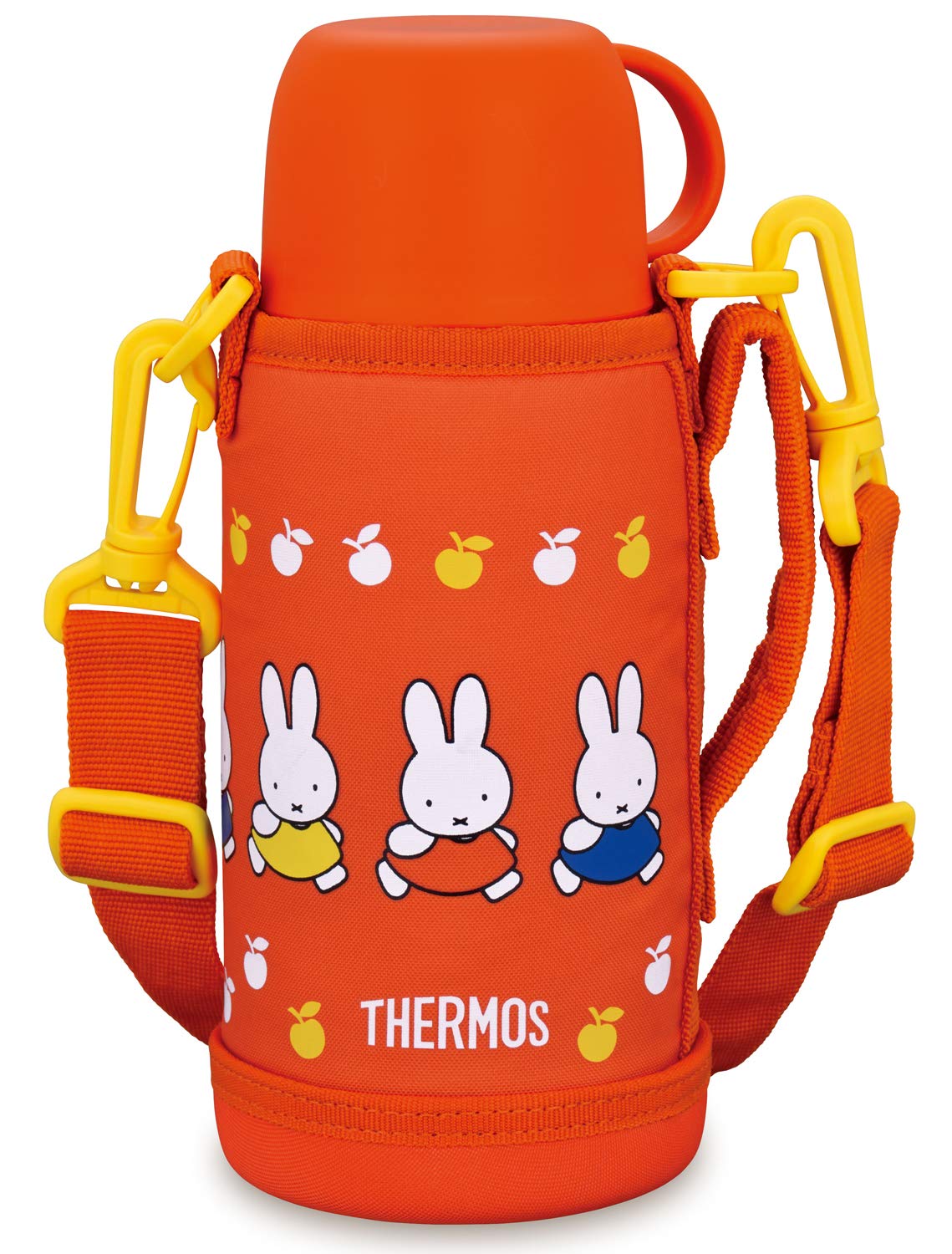 Thermos Miffy Orange Vacuum Insulated Water Bottle 0.6L 2 - Way Fho - 601Wfb