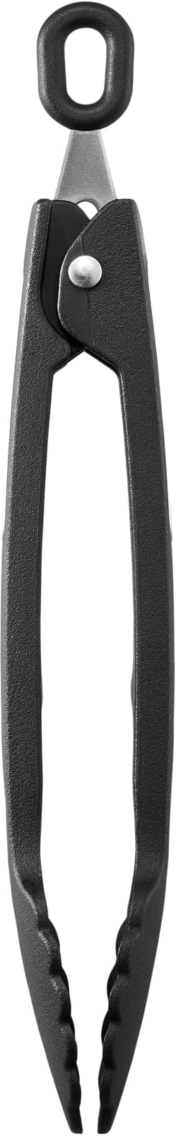 Thermos Mini Black Nylon Kitchen Tongs KT - T002 BK Compact Cooking Tool