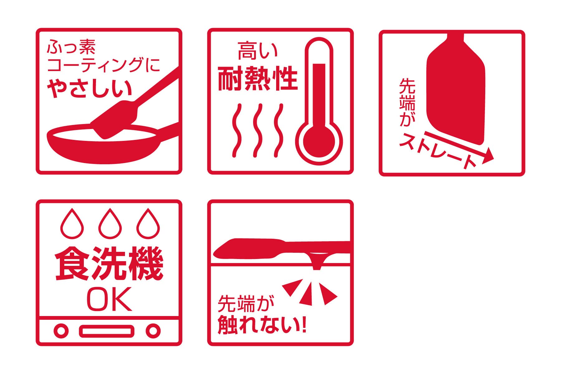 Thermos Mini Size Black Silicone Kitchen Spatula Model Kt - Sp002 Bk