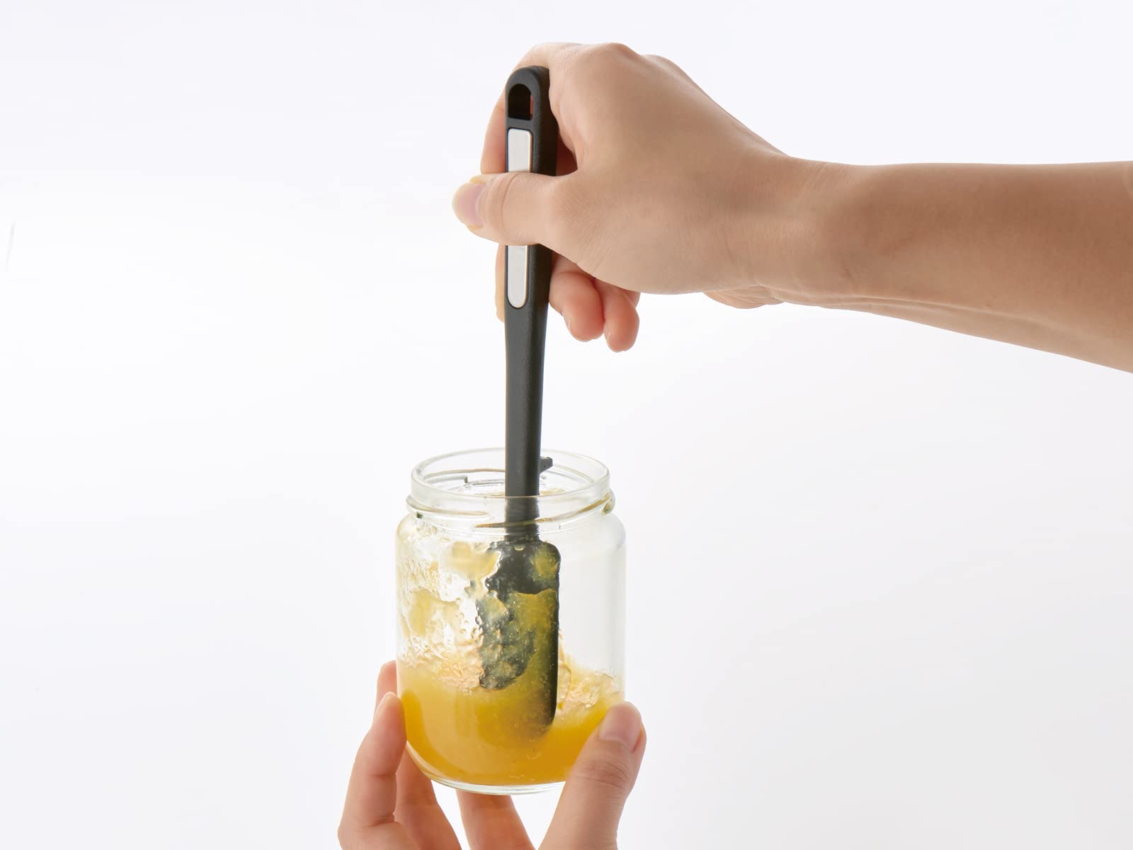 Thermos Mini Size Black Silicone Kitchen Spatula Model Kt - Sp002 Bk