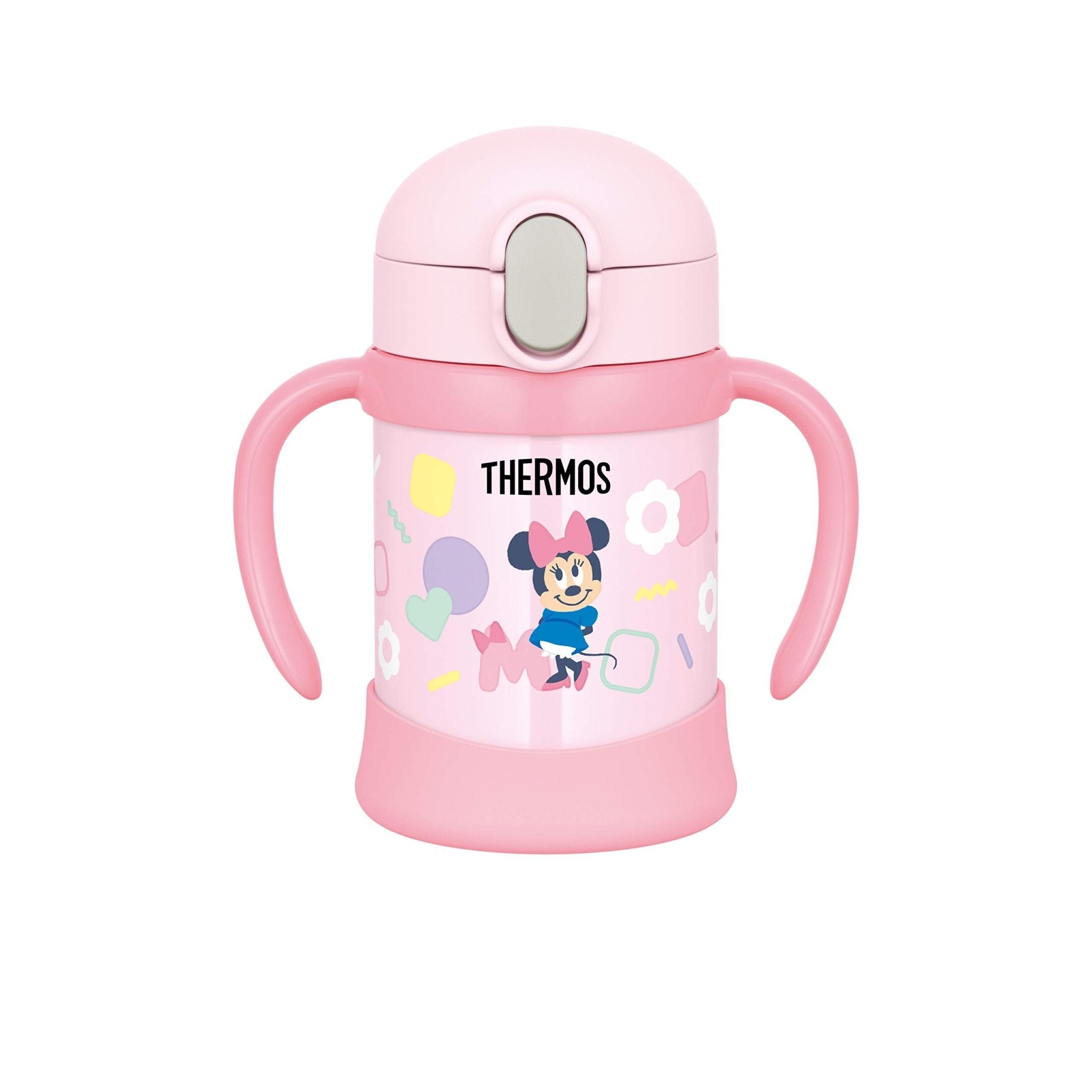 Thermos Minnie 250ml Vacuum Flask Baby Straw Mug in Pink Fjl - 250Ds