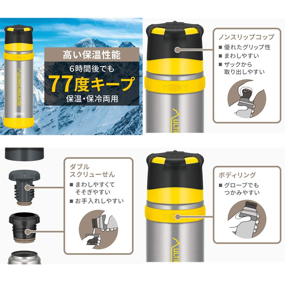 Thermos Mountain 500ml Stainless Steel Clear Bottle Ffx - 501