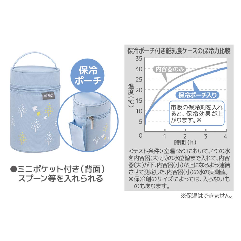 Thermos NPE - 240 Blue Baby Food Storage Case with Cooling Pouch