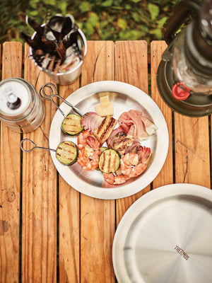 Thermos Outdoor Series 21Cm Stainless Steel Plate Model Rot - 003 S