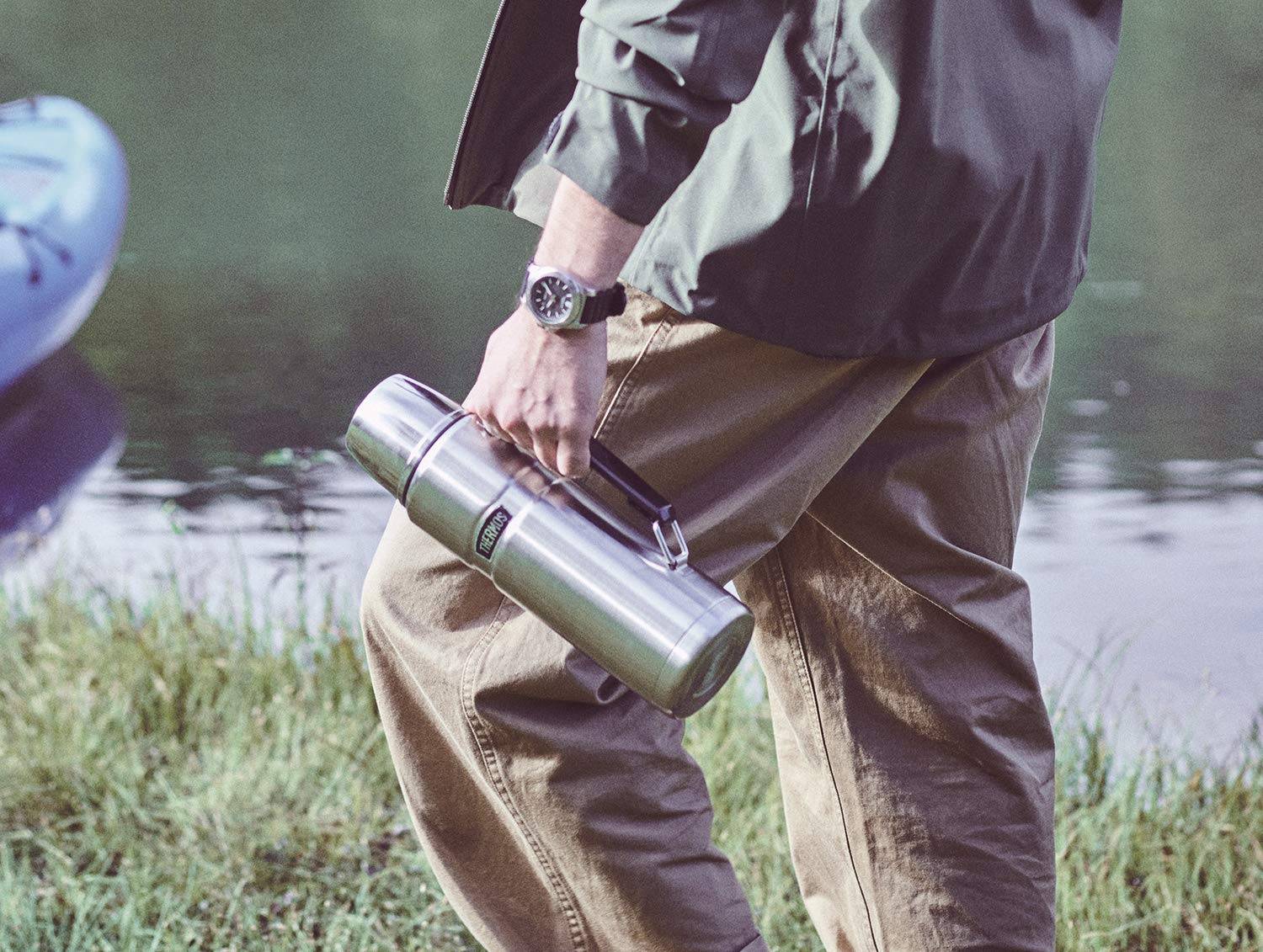 Thermos Outdoors 1.2L Stainless Steel Bottle Series - Rob - 001 S