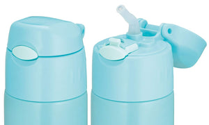 Thermos Pastel Green 400ml Vacuum Insulated Straw Bottle for Cold Storage