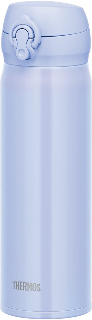 Thermos Pearl Blue Vacuum Insulated 500ml Water Bottle Lightweight with Easy - Clean Removable Spout JNL - 506 PBL
