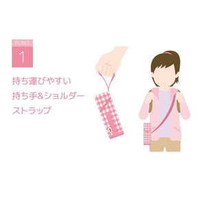 Thermos Pink Check 350 - 400Ml Bottle Pouch with Strap - APG - 350 P - Ch Series